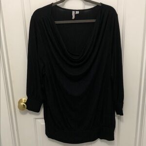 Old Navy Black Cowl Neck Top